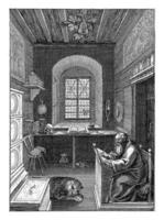 H. jerónimo, wierix posiblemente, 1550 - 1650 foto