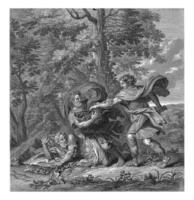 meleagro peleas con su tios para el de jabalí cabeza, jacob folkema, 1702 - 1767 foto