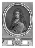 Portrait of the writer Antoine de Courtin, Cornelis Martinus Vermeulen photo