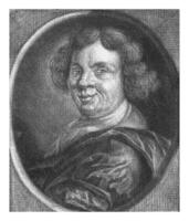 Auto retrato de el pintor jacob camioneta der sluys, ene Delaware grosero, después jacob camioneta der sluys, 1698 - 1776 foto