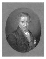 retrato de willem Delaware clérigo, henrico guillermo couwenberg, 1829 - 1845 foto