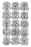 quince letra monogramas bde-bdt, Daniel Delaware lafeuille, C. 1690 - C. 1691 foto