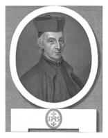 Portrait of Clergyman Luigi Centurione, Giovanni Antonio Faldoni, 1755 - 1760 photo