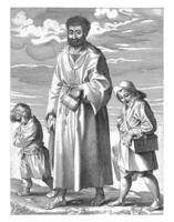 Begging monk Giovanni Leonardo Geruso, Francesco Villamena, 1600 photo