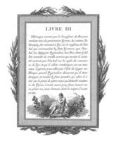 Framed French text with Hercules and olive branches, Jean-Baptiste Tilliard, 1785 photo