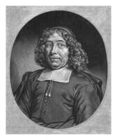 Portrait of Gerard Havicus, Jacob Gole, 1675 - 1699 Gerard Havicus, theologian in Amsterdam. photo