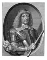 Portrait of Jean de Beck, Lord of Beaufort, Paulus Pontius, after Frans Denys, 1616 - 1657 photo