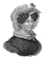 Portrait of Anna Barbara van Meerten, Philippus Velijn, 1833 - 1836 photo