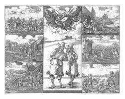 dibujos animados en el holandés y su relación a cromwell y el Rey de Suecia, C. 1657-1658 foto