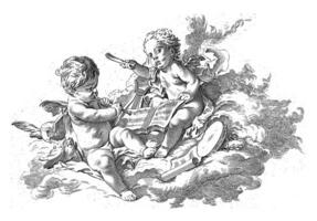 música, georg leopoldo hertel, después francois boucher, 1750 - 1778 foto