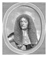 Portrait of Count Raimondo Montecuccoli, Franciscus van der Steen, after Jan de Herdt, 1670 - 1674 photo