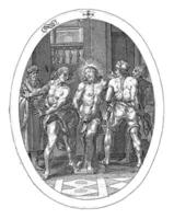 Flogging of Christ, Crispijn van de Passe I, 1600 photo