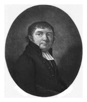 Portrait of the preacher Hinderk H. Hesse, Frederik Christiaan Bierweiler, after C. Meyboom, 1793 - after 1833 photo