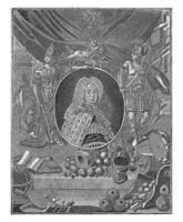 Allegorical representation with the portrait of Frederick, Prince of Wales photo