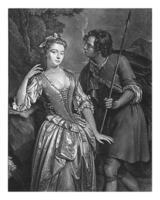 Actress Catherine Clive in the role of Phyllida, Pieter van Bleeck, 1735 - 1764 photo