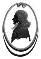 Silhouette portrait of Henricus Oort, Govert Kitsen, after C. Groeneveld, 1776 - 1810 photo