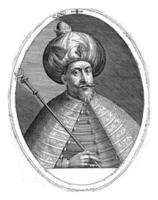 Portrait of Mehmet III, Crispijn van de Passe I, 1595 - 1611 photo