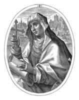 Saint Brigitta of Sweden, Crispijn van de Passe I, 1602 photo