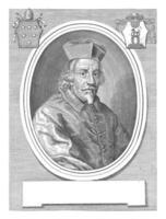 Portrait of Cardinal Mario Alberizzi, Albertus Clouwet, 1675 - 1679 photo