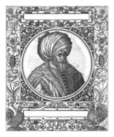 Portrait of the sultan Lutzis Basha, Theodor de Bry, after Jean Jacques Boissard, 1596 photo