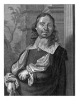 Portrait of Joris van Son, Conrad Lauwers, after Erasmus Quellinus I, 1662 photo