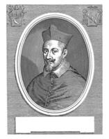 Portrait of Cardinal Giacomo Corradi, Giuseppe Maria Testana, 1658 - 1679 photo