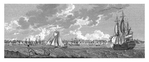 View of Paramaribo, Jacobus Wijsman, 1790 - 1799 photo