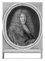 Portrait of Jean-Baptiste de la Quintinye, Cornelis Martinus Vermeulen, after Florent de La Mare-Richart, 1654 - 1709 photo