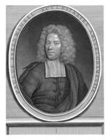 Portrait of preacher Paulus Steenwinkel, Matthijs Pool, after Arnold Boonen, 1696 - 1727 photo
