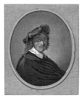Portrait of Gerard Dou, Philippus Velijn, 1797 - 1836 Portrait of the painter Gerard Dou. photo