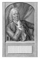 Portrait of Philip van Dijk, Jacob Houbraken, after Philip van Dijk, after Hendrik Pothoven, 1771 photo