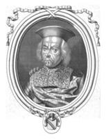 Portrait of Francesco Morosini, Jacques Blondeau, after unknown, 1665 - 1698 photo