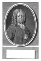 retrato de nicholas eglefino, johann martín bernigeroth, 1742 foto