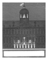 Illumination of the Town Hall on Dam Square, 1798, anonymous, 1798 - 1799 photo
