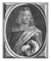 Portrait of Sebastien Spindler, Cornelis van Caukercken, after Pieter Meert, c. 1640 - 1680 photo
