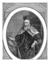 Portrait of Andre Delvaulx, Franciscus van der Steen, 1643 - 1671 photo