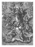 Assumption of Mary, Johannes Wierix, 1559 - 1620 photo