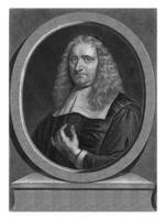 Portrait of Johannes Cocceius, Pieter Schenk I, 1670 - 1713 photo