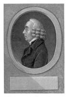 retrato de willem Delaware vos, Reinier vinkeles i, después johan anspach, 1751 - 1816 foto