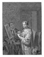 Lady makes her toilet, Philippus Velijn, after Nicolaus Heideloff, after Philip van Dijk, 1819 photo