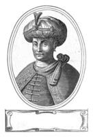 retrato de un turco sultán, teodoro matemática atribuido a, 1615 - 1676 foto
