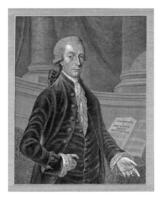 Portrait of Paulus Gevers, Leendert Brasser, after G. Metellus, in or before 1786 photo