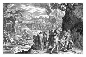 The Iron Age, Robert de Baudous, after Antonio Tempesta, 1591 - 1659 photo