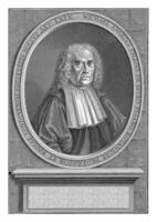 Portrait of Michael Angelus Tillius, Theodor Vercruys, after Tommaso Redi, 1690 - 1739 photo