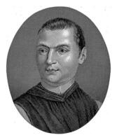 Portrait of Abbot Angelo Fumagali, Paolo Caronni, after Giuseppe Longhi, 1789 - 1842 photo