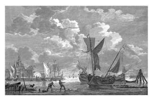 View of the Port of Rotterdam, Dirk de Jong, after Kobell, 1805 photo