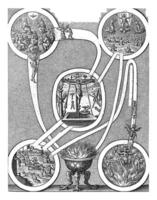 Allegory of the Redemption of Mankind The Four Extremes of Man, Hieronymus Wierix, 1563 - before 1619 photo