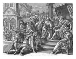 Persecution of Christians, Hieronymus Wierix, after Maerten de Vos, 1583 photo