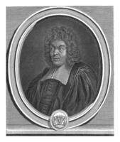 retrato de Pablo pelisson, gerardo edelinck, 1666 - 1707 foto