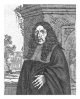 retrato de Hermann haffner, johann Friedrich leonardo, 1667 retrato de Hermann haffner, escultor a núremberg. foto